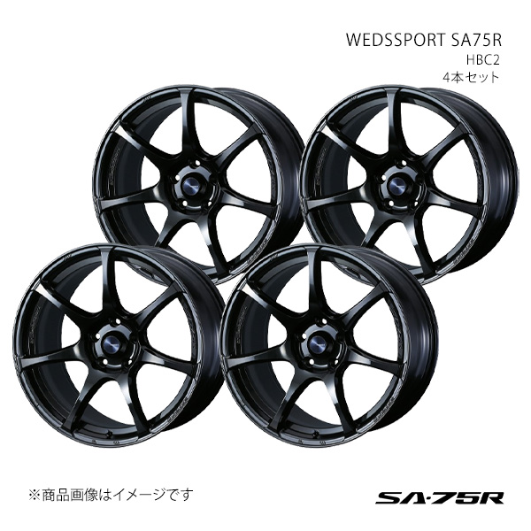 WEDSSPORT SA75R ウェッズスポーツ エスエーナナゴーアール ホイール 4本セット 0074037×4 【18×9.5J 5-100 INSET45 HBC2】