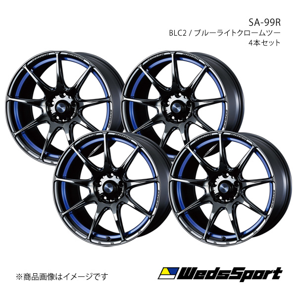 WedsSport/SA 99R ランサーエボリューション10 CZ4A アルミホイール4本セット【18×9.5J 5 114.3 INSET38 BLC2】0073927×4 :ww qq e f2 h 291824s:車楽院