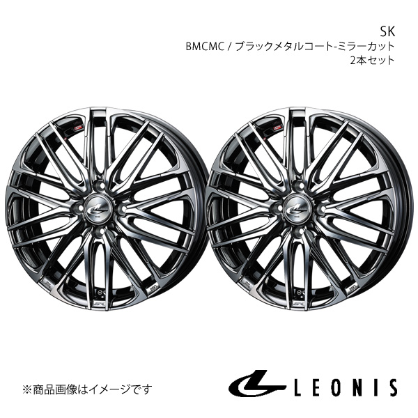 LEONIS/SK コルト Z2#A アルミホイール2本セット【17×6.5J 4 100 INSET42 BMCMC】0038306×2 :ww qq e f2 h 119037s:車楽院