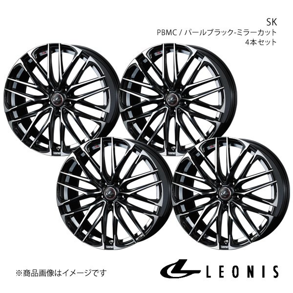 LEONIS/SK ウィッシュ 10系 アルミホイール4本セット【18×7.0J 5 100 INSET47 PBMC】0038326×4 :ww qq e f2 h 222390s:車楽院