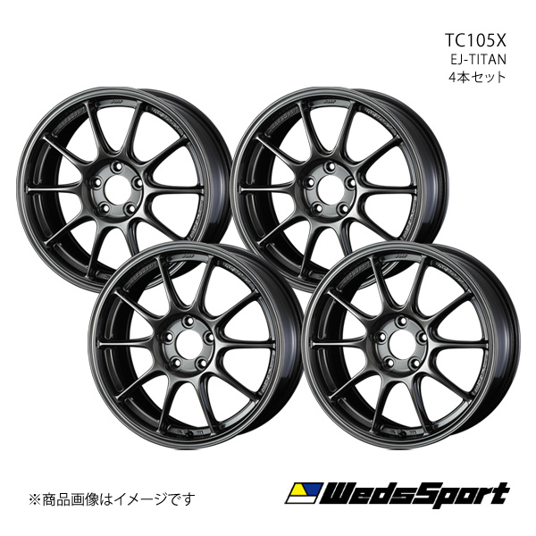 WedsSport/TC105X スカイラインクーペ V35 アルミホイール4本セット【18×8.5J 5 114.3 INSET32 EJ TITAN】0073533×4 :ww qq e f2 h 284483s:車楽院