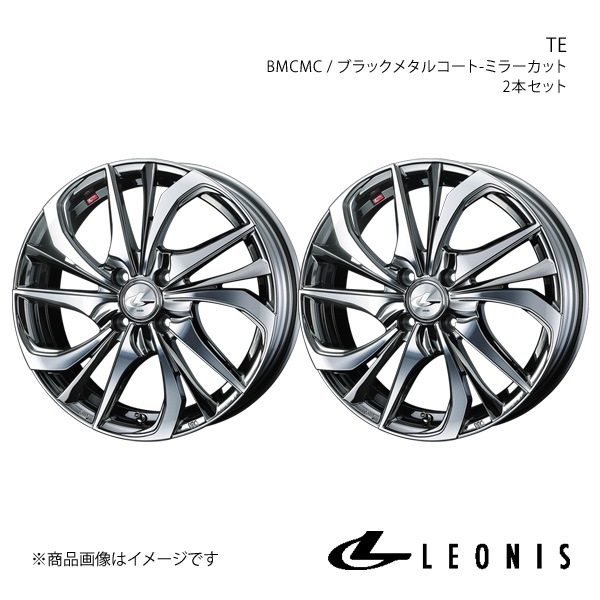 LEONIS/TE フィット GK3/GK4/GK5/GK6/GP5/GP6 アルミホイール2本セット【17×6.5J 4 100 INSET50 BMCMC】0038757×2 :ww qq e f2 h 121731s:車楽院