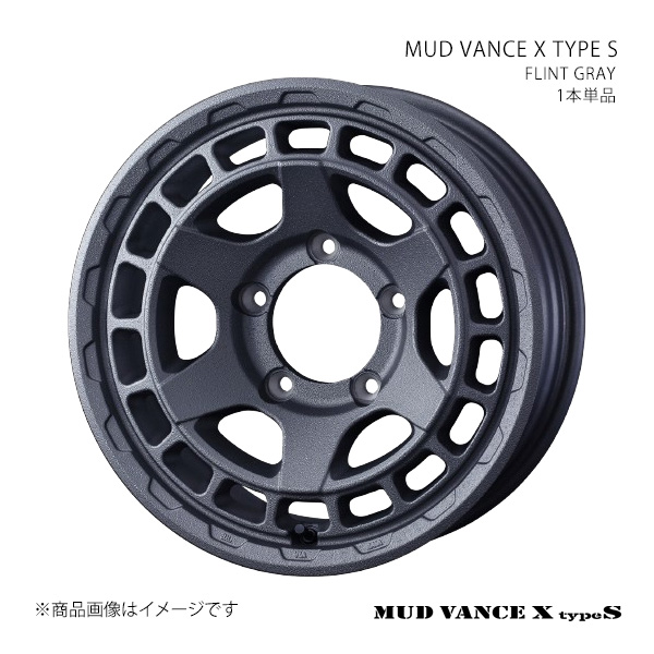 MUD VANCE X TYPE S マッドヴァンス エックス タイプエス ホイール 1本単品 0041611 【16×5.5J 5-139.7 INSET22 FLINT GRAY】
