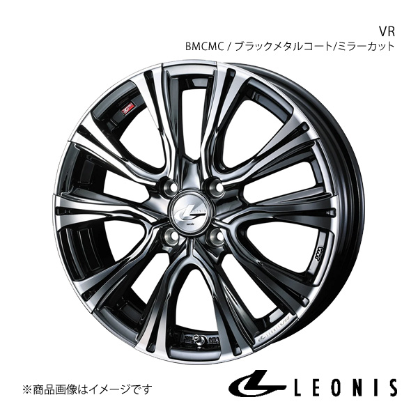 LEONIS/VR ティーダ/ラティオ C11 6MT車除く アルミホイール1本【17×6.5J 4-100 INSET42 BMCMC】0041236｜syarakuin-shop