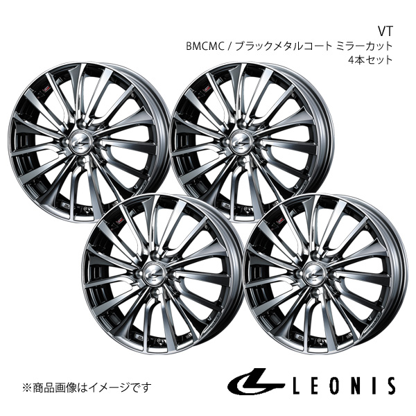 LEONIS/VT アクア K10系 4WD 純正タイヤサイズ(205/45 17) アルミホイール4本セット【17×6.5J 4 100 INSET50 BMCMC】0036345×4 :ww qq e f2 h 214056s:車楽院