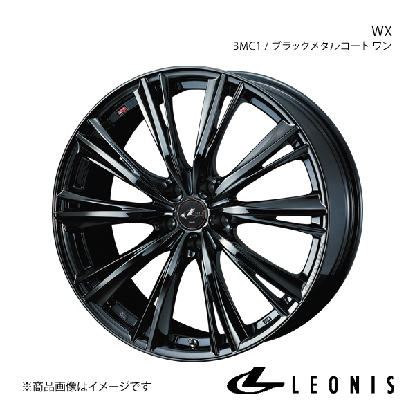 LEONIS/WX エルグランド E51 4WD タイヤ(245/40-19) ホイール1本【19×8.0J 5-114.3 INSET38 BMC1(ブラックメタルコート ワン)】0039271｜syarakuin-shop