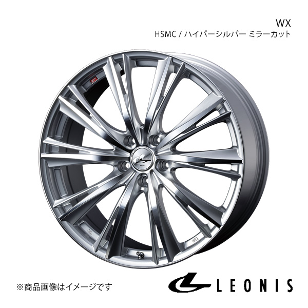 LEONIS/WX ヤリス A10系 GRヤリス/RS アルミホイール1本【19×8.0J 5-114.3 INSET48 BKMC】0033914｜syarakuin-shop