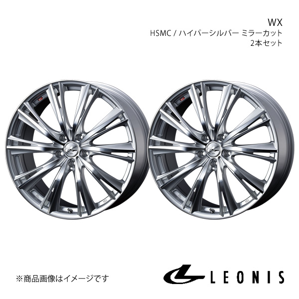 LEONIS/WX フーガ Y51 FR アルミホイール2本セット【18×8.0J 5-114.3 INSET42 BKMC】0033905×2｜syarakuin-shop