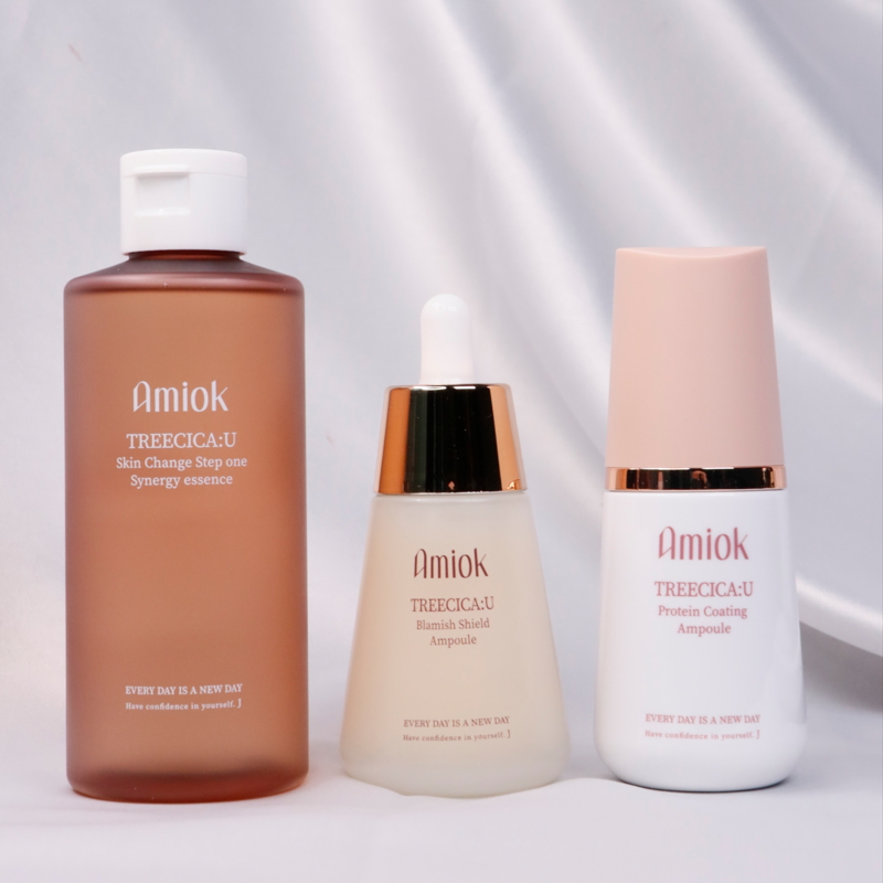 アミオク TREECICA スキンケア3点セット ブースター エッセンス 美容液 プロテインコーティング 韓国発 高級スキンケアセット 10年後もキレイ エイジングにあわせたスキンケア 韓国発 高級スキンケアセット アミオク TREECICA スキンケア3点セット ブースター エッセンス 美容液