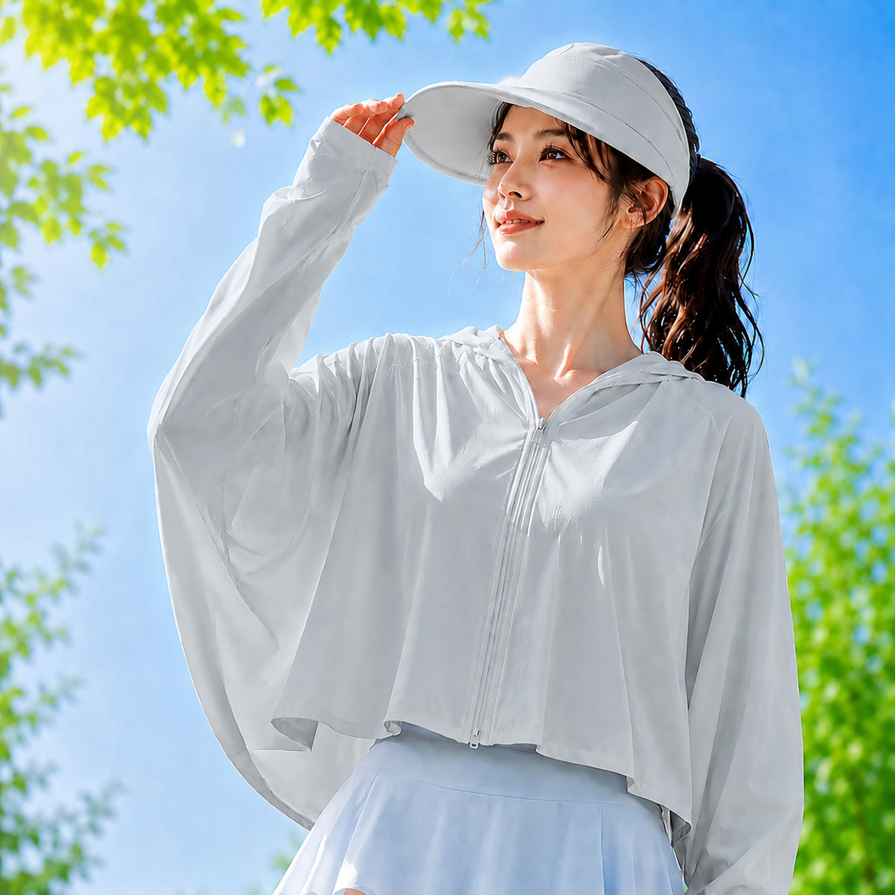 uvカットパーカー ラッシュガード レディース UPF50+ uvパーカー 帽子