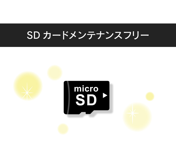 SDカードメンテナンスフリー