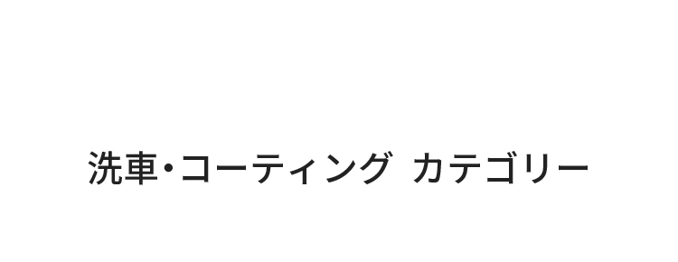 洗車・コーティング カテゴリー