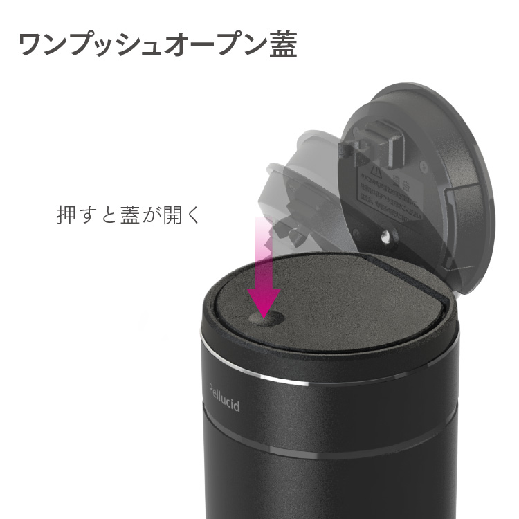 ワンプッシュオープン蓋