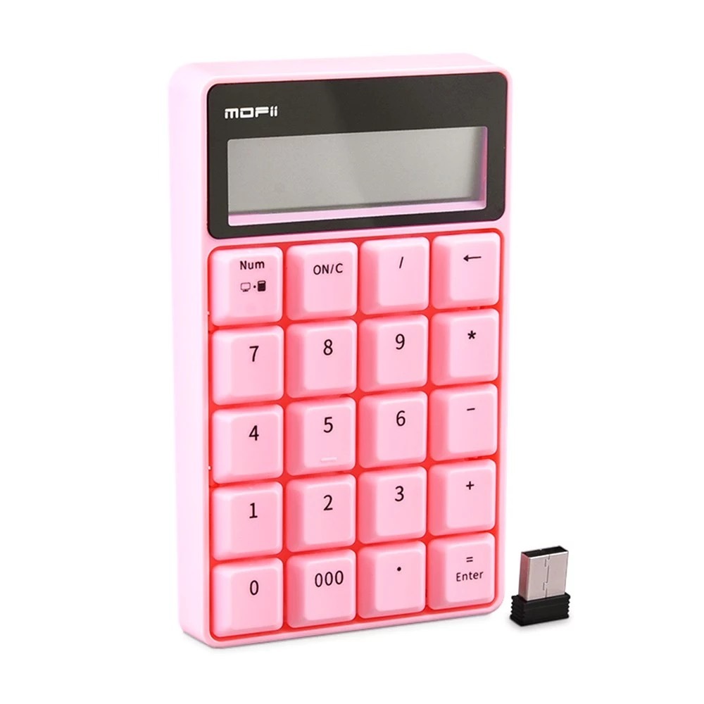 入手困難　AZIO Pink Blossom テンキー　電卓　ピンク　新品 Amazon | ワイヤレス テンキーパッド テンキー電卓 18キー 小型 数字