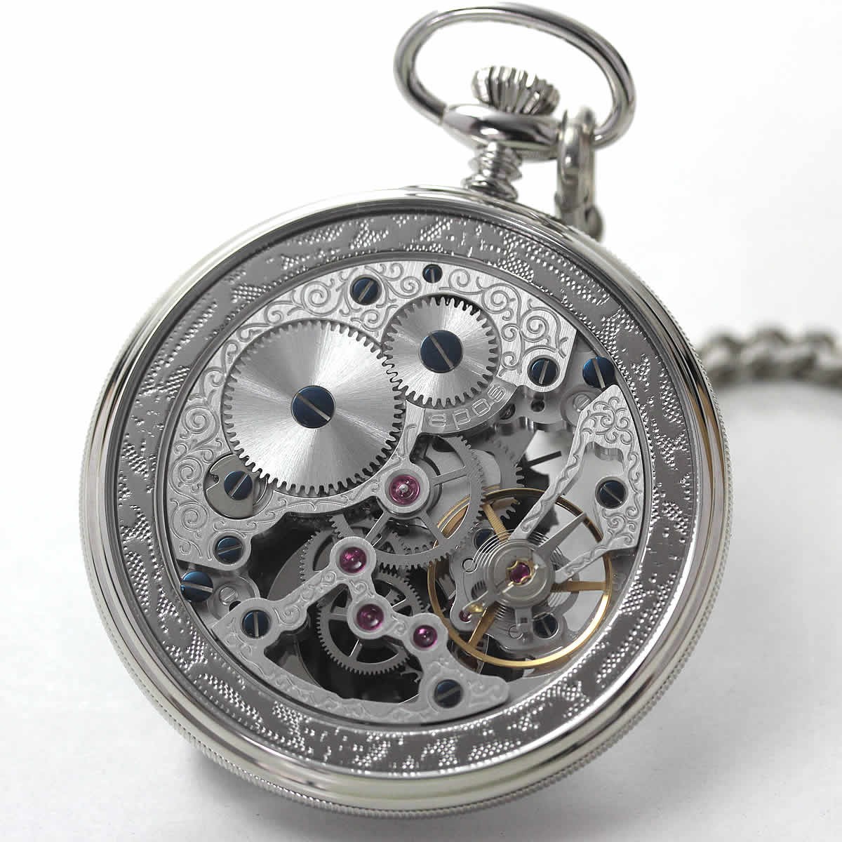 エポス（EPOS） エポス2121rEPOSスケルトン懐中時計 正規輸入品 : 正美