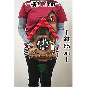 リズム 鳩時計 カッコーチロリアンR 日本組立 4MJ732RH06 濃茶