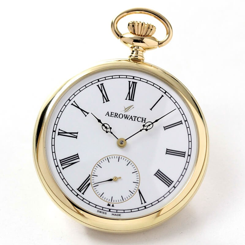 AEROWATCH AERO(アエロ) 18K 金無垢 手巻き式 50741J801 懐中