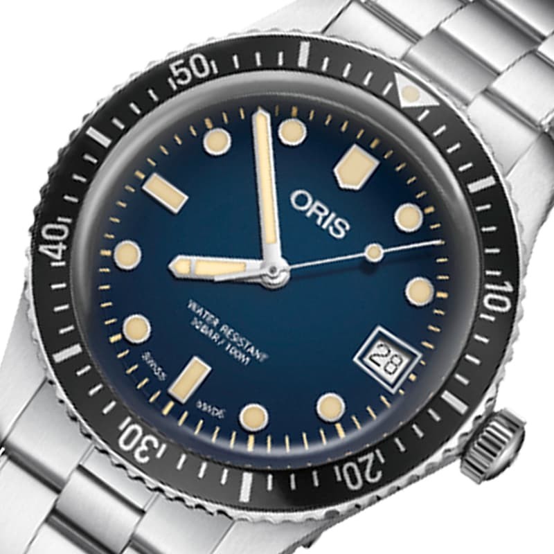 オリス(Oris)ダイバーズ65（Divers Sixty-Five）733.7747.4055 ブルーダイヤル×メタルブレス 腕時計 正規輸入品