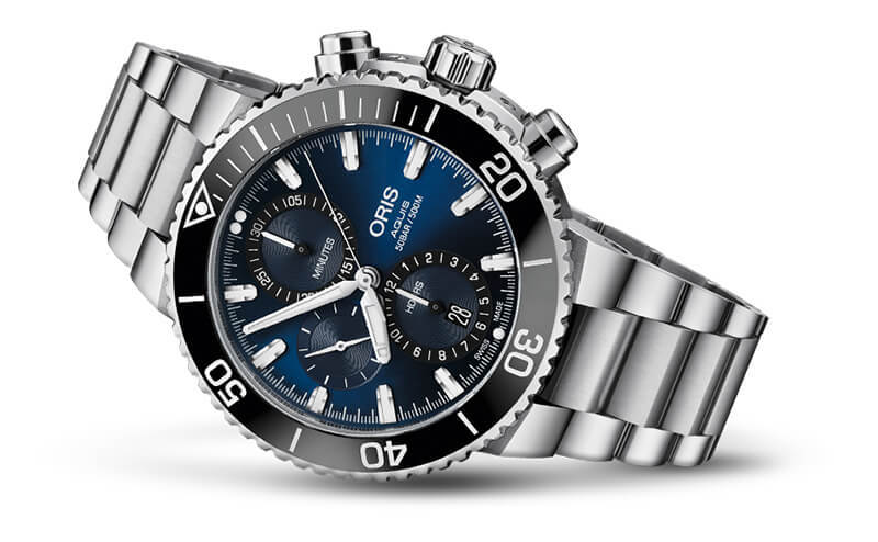 ORIS クロノグラフ オートマチック ORIS オリス（ORIS）AQUIS(アクイス)クロノグラフ 774 7743 4155