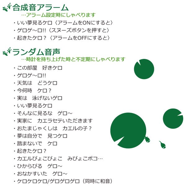 リズムケロクロック2目覚まし時計8RDA46RH03白 : 正美堂時計店 ヤフー