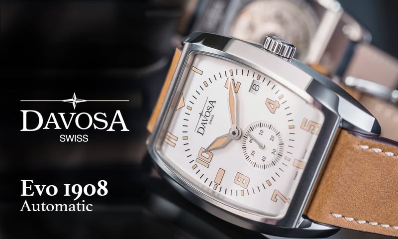 DAVOSA（ダボサ） Evo 1908/自動巻き/ホワイト/メンズ/ 161.575.36 腕時計 正規輸入品
