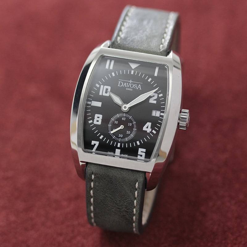 DAVOSA（ダボサ）Evo 1908　オートマティック時計 シルバー Evo 1908 Automatic Swiss-Made White Brown Executive Watch 16157514