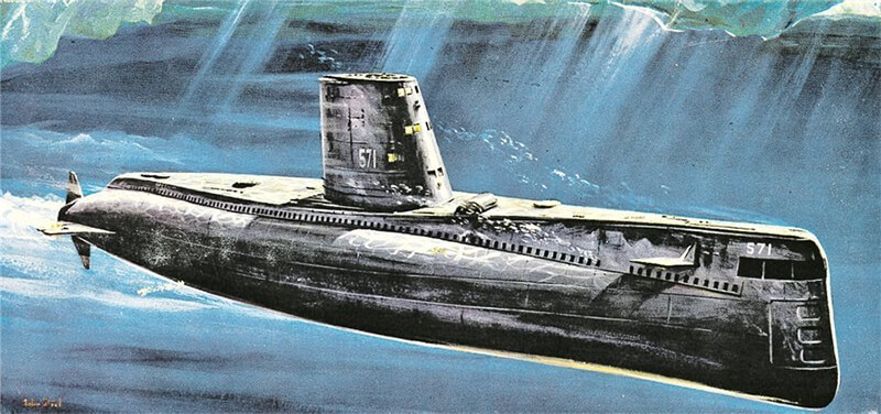 「ブリキの潜水艦　ヨネザワ　NAUTILUS」 ブリキの潜水艦 ヨネザワ NAUTILUS」