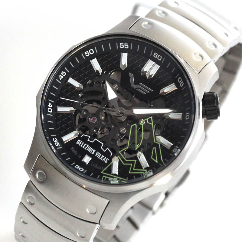 VOSTOK EUROPE（ボストークヨーロッパ） アイアンウルフ(Iron Wolf) 自動巻き スケルトン 腕時計 NH72-592A706  正規輸入品