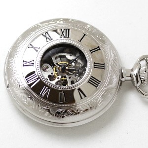RAPPORT（ラポート） ラポート/懐中時計/ハーフハンター/スケルトン
