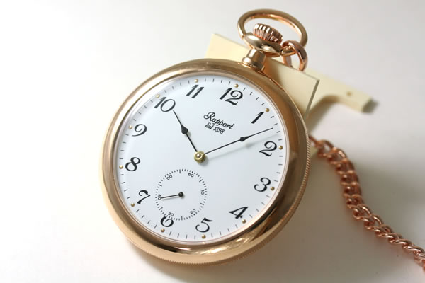 動作品 Rapport london 懐中時計 手巻き pw83 ウォッチ RAPPORT（ラポート） ラポート/懐中時計/オープンフェイス/ローズ