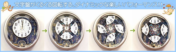 美品 SEIKO RE561S からくり時計 電波修正機能 自動秒針停止機能付き 美品 SEIKO RE561S からくり時計 電波修正機能 自動秒針停止機能
