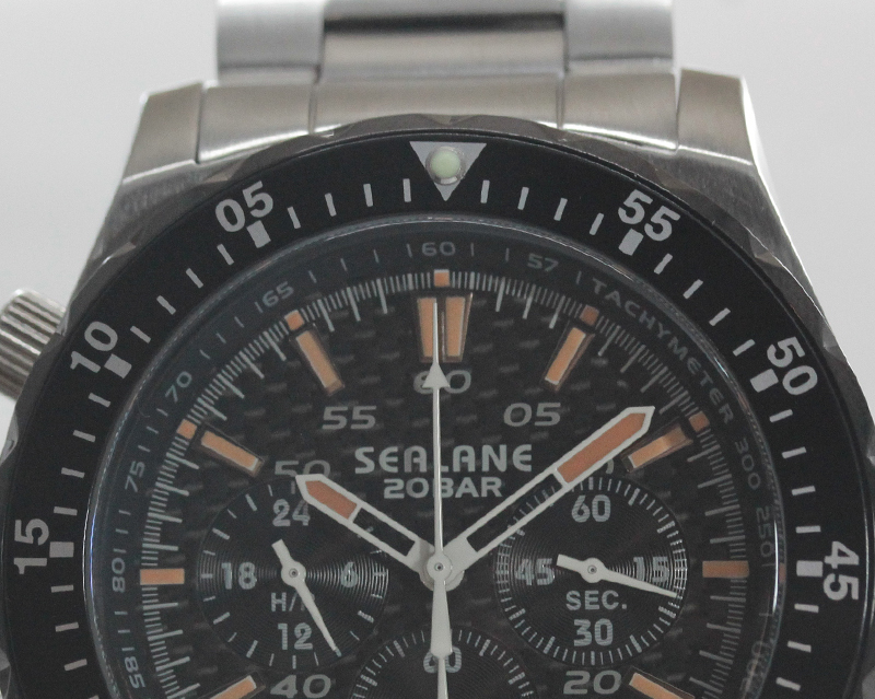 SEALANE（シーレーン） クォーツ 1/5秒クロノグラフ 腕時計 SE55-MBO