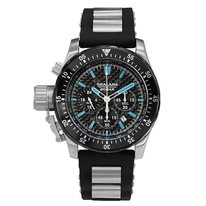 SEALANE（シーレーン） クォーツ 1/5秒クロノグラフ 腕時計 SE55-PBB