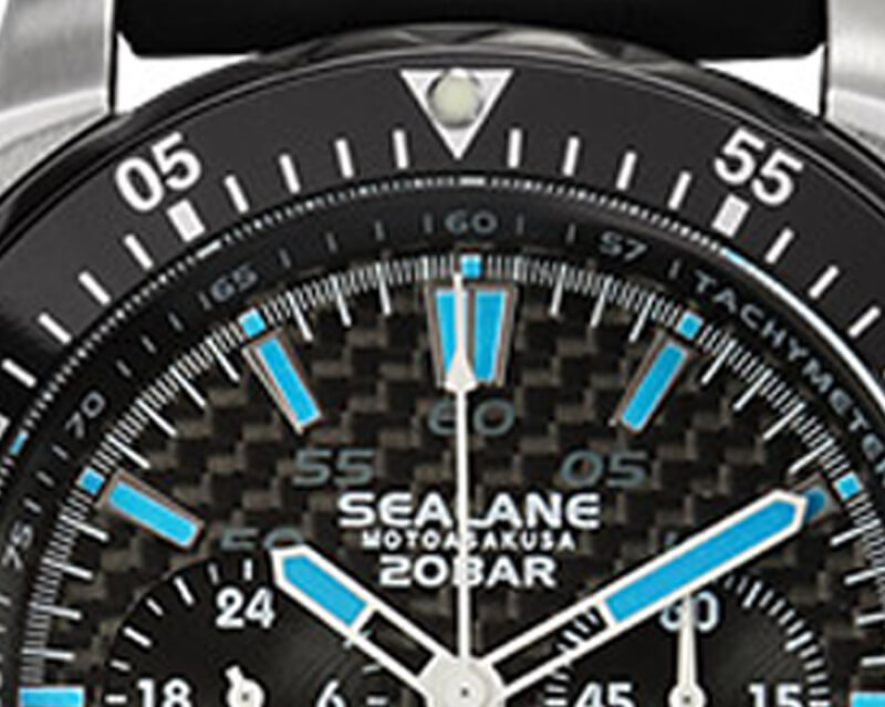 SEALANE（シーレーン） クォーツ 1/5秒クロノグラフ 腕時計 SE55-PBB