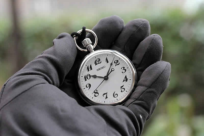 セイコー(SEIKO)鉄道時計と懐中時計用 腕時計レザーベルト ブラウン 