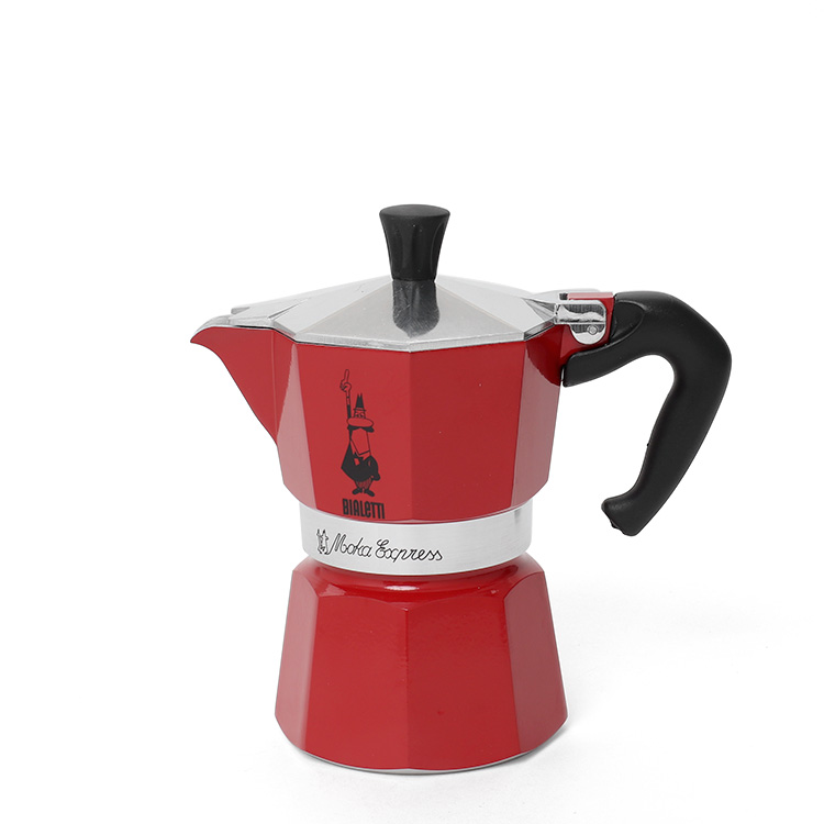 ビアレッティ モカエキスプレス 3カップ用 カラー BIALETTI エスプレッソ コーヒーメーカー 直火 マキネッタ ギフト 結婚祝い プレゼント  贈り物 新生活応援