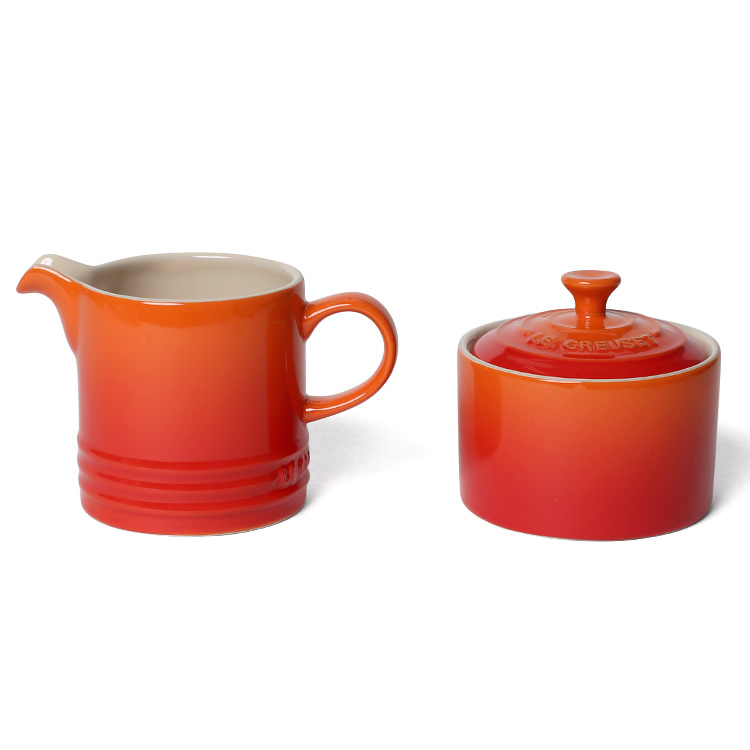 ルクルーゼ(ル・クルーゼ) シュガーボウル＆クリーマー Le Creuset