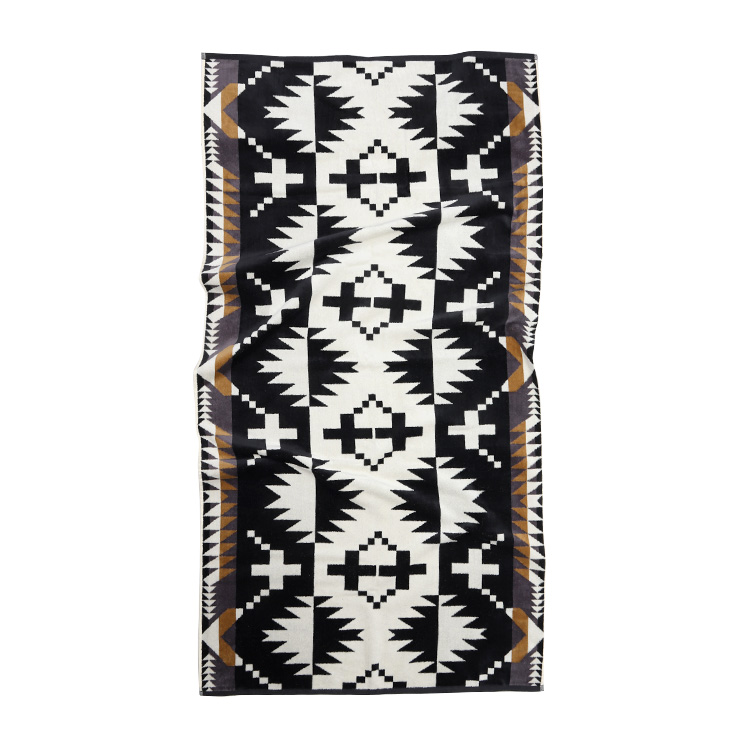 PENDLETON - PENDLETON ペンドルトン ジャガードバスタオルイエロー×ホワイト PENDLETON ペンドルトン ジャガードバスタオル 147×76cm