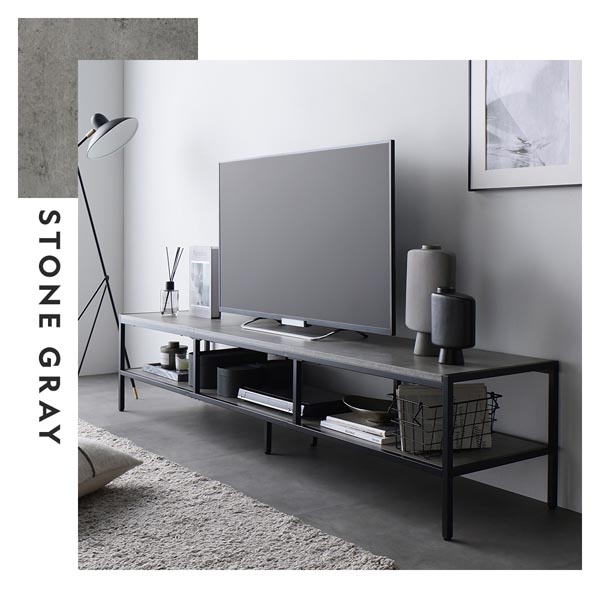 ds-テレビボード テレビ台 単品 幅150cm ストーングレー スチール