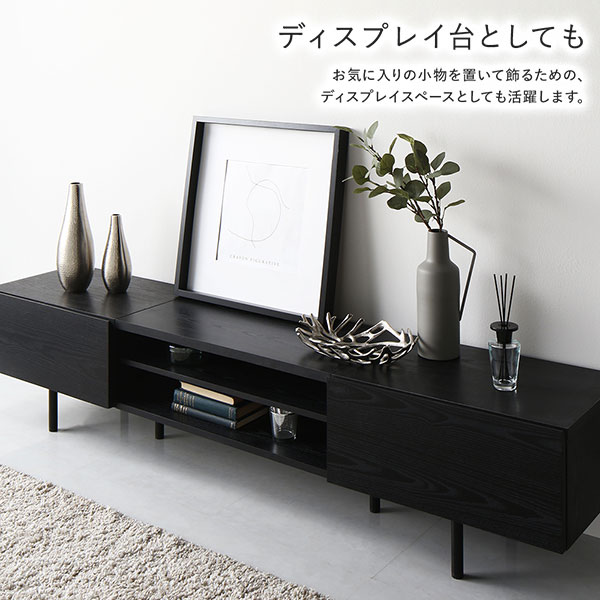 ワイド テレビボード テレビ台 幅120 cm グレージュ フラップ扉 可動棚