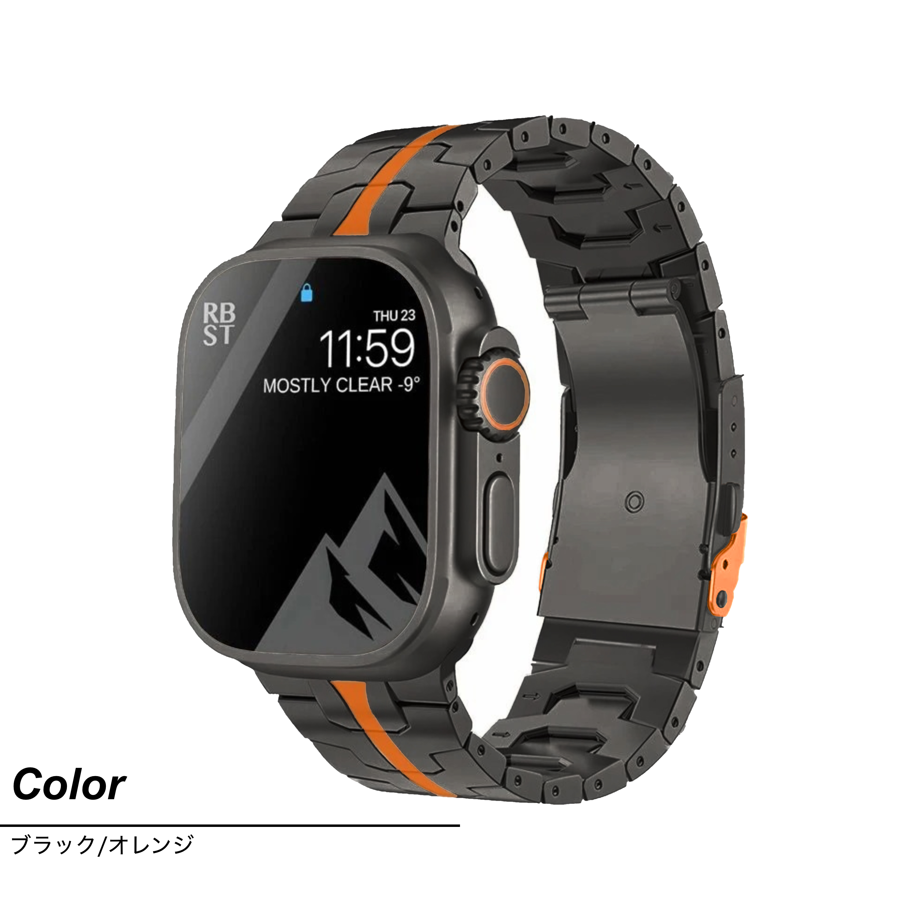 アップルウォッチ バンド Apple Watch ベルト 40mm 44mm ステンレス 10 45mm チタン 46mm SE おしゃれ 42mm ウルトラ 2 Ultra 49mm 41mm Series 9 8 7 6 メンズ | ブランド登録なし | 02