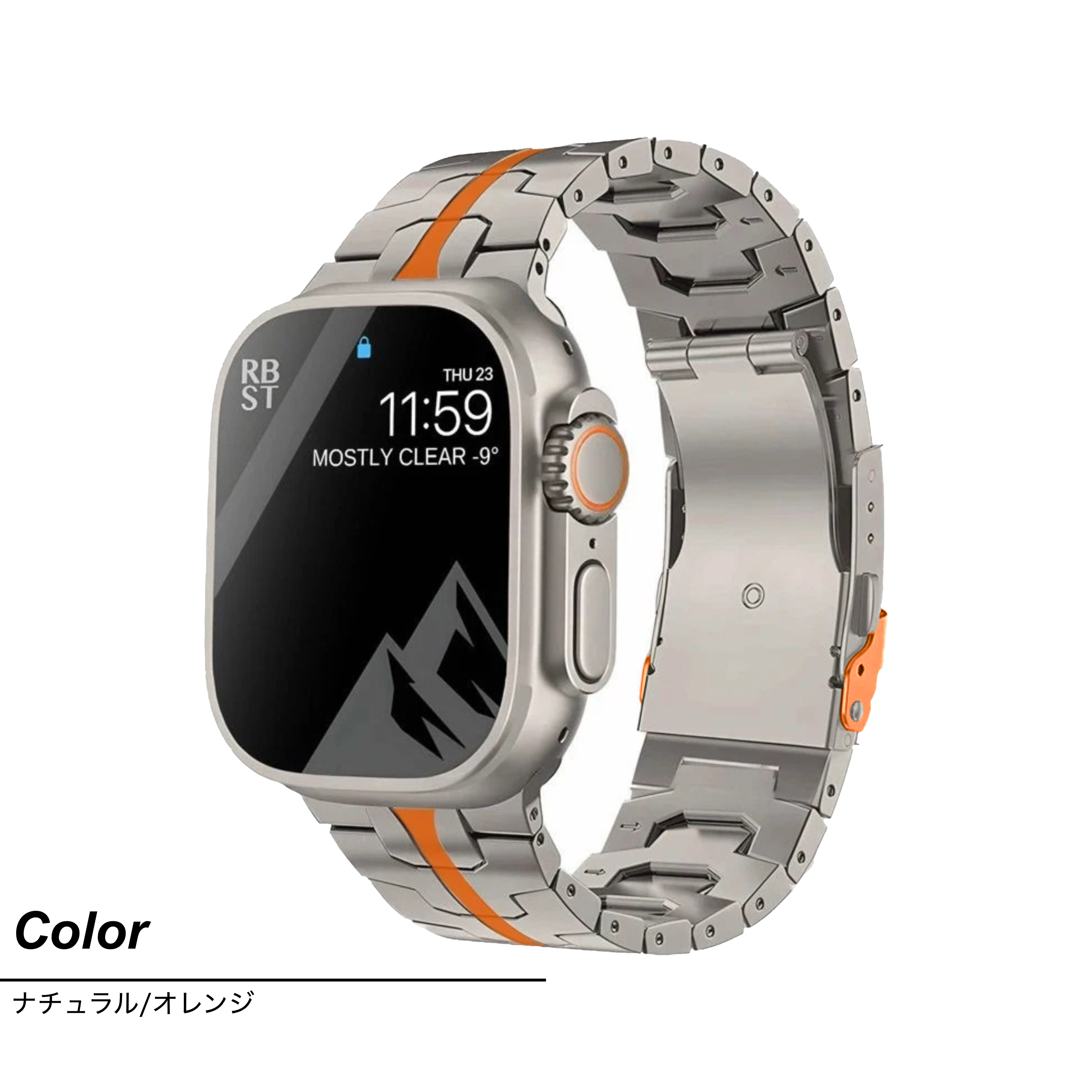 アップルウォッチ バンド Apple Watch ベルト 40mm 44mm ステンレス 10 45mm チタン 46mm SE おしゃれ 42mm ウルトラ 2 Ultra 49mm 41mm Series 9 8 7 6 メンズ | ブランド登録なし | 04