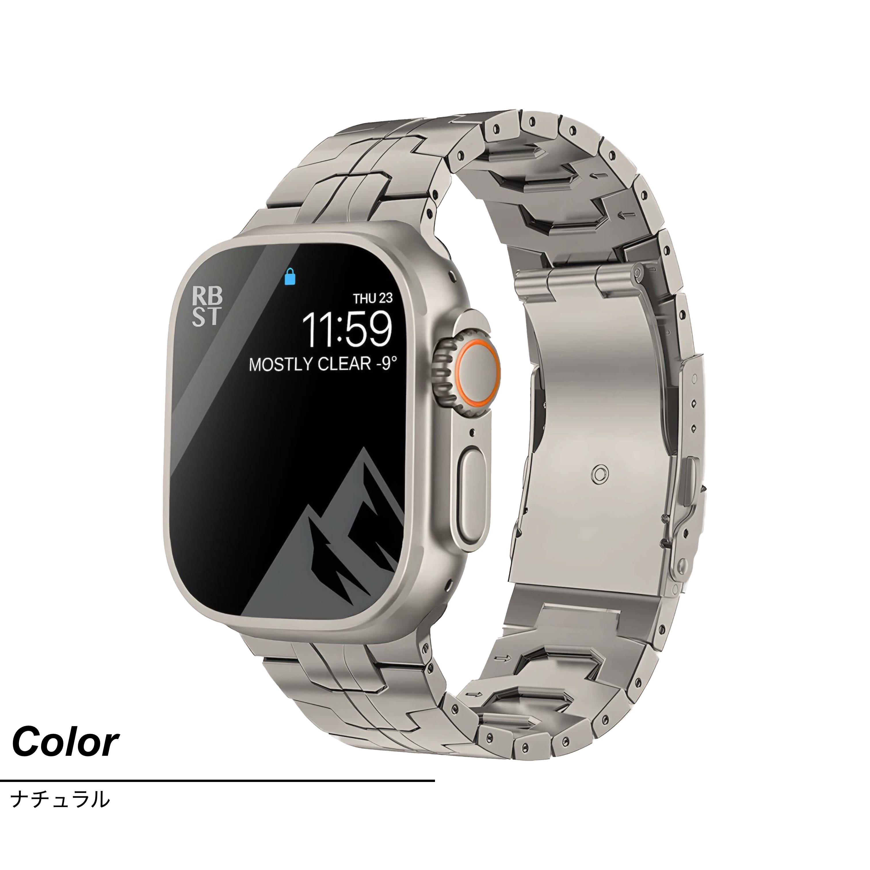 アップルウォッチ バンド Apple Watch ベルト 40mm 44mm ステンレス 10 45mm チタン 46mm SE おしゃれ 42mm ウルトラ 2 Ultra 49mm 41mm Series 9 8 7 6 メンズ | ブランド登録なし | 03