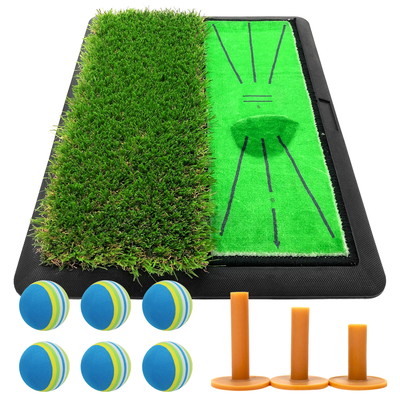 Golf Style ダフりチェック ゴルフマット ターフ跡が確認できる