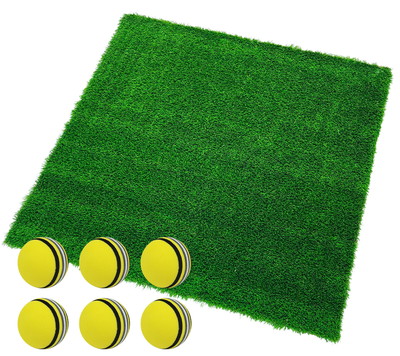 ゴルフマット 45mm ラフ芝 ゴルフ 練習 マット 120×120cm アイアン ショット アプローチ 練習用 Rough Turf 人工芝 室内 屋外 ラフ 芝生 ゴルフボール Eセット | Golf Style | 03
