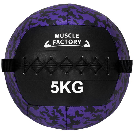 メディシンボール 5kg ソフト ウォールボール 体幹 トレーニング 筋トレ ボール 陸上 球技 フィットネス 筋トレ器具 MUSCLE FACTORY