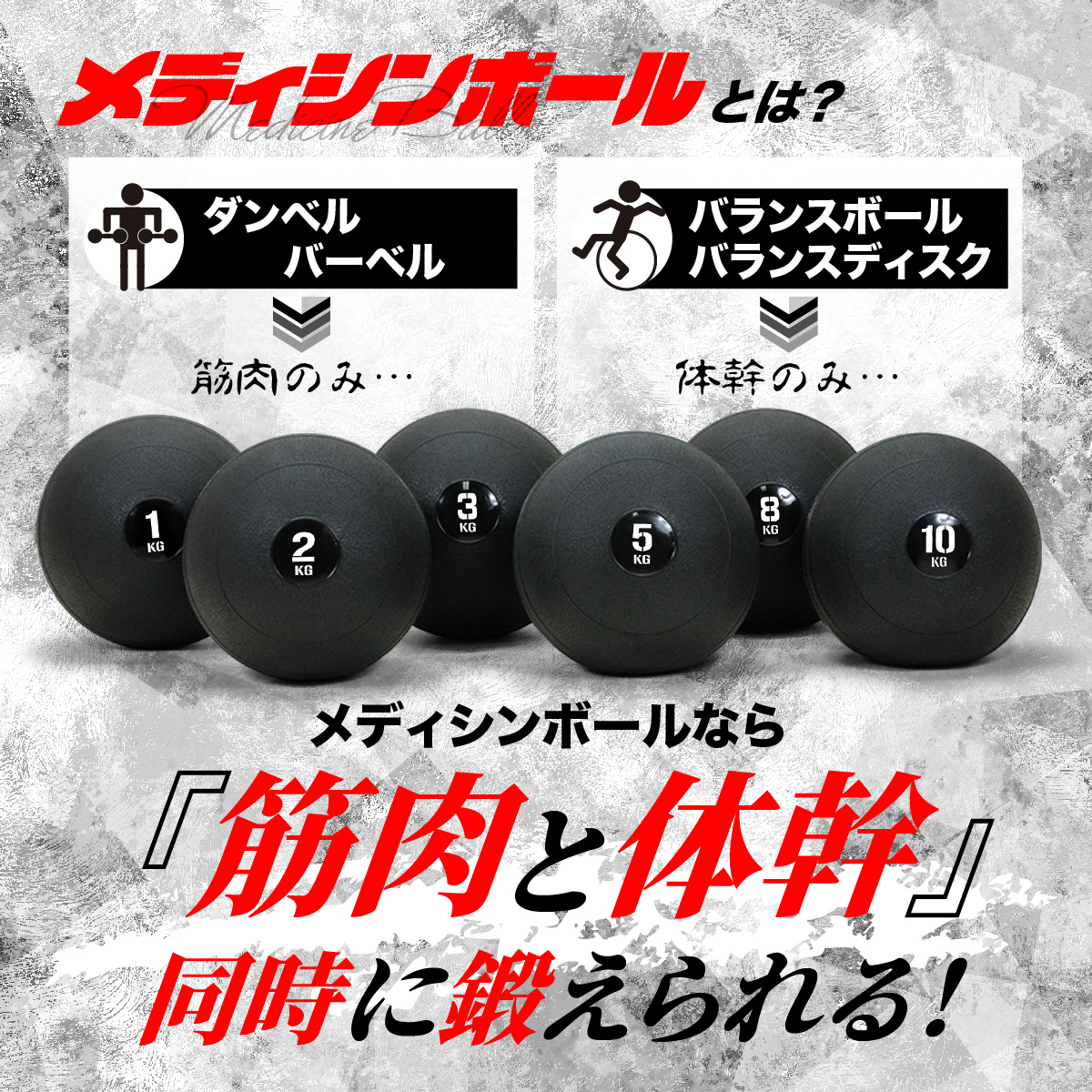メディシンボール 2kg スラムボール ウェイトボール 体幹 トレーニング 筋トレ エクササイズ 跳ねない 非バウンド ソフト PVC ボール 関連画像3