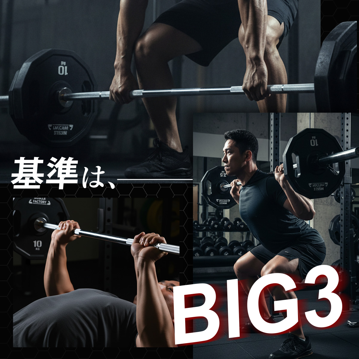MUSCLE FACTORY オリンピックバーベル シャフト 220cm 直径50mm 耐荷重