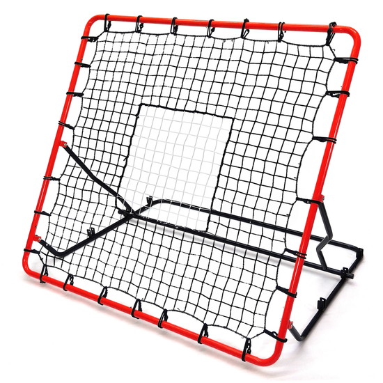 リバウンドネット サッカー 野球 リバウンダー ラダー バウンドネット クレイジーキャッチ 壁当て リフティング 1.2M×1.2M (高耐久タイプ/45撚り網)｜systemstyle｜04