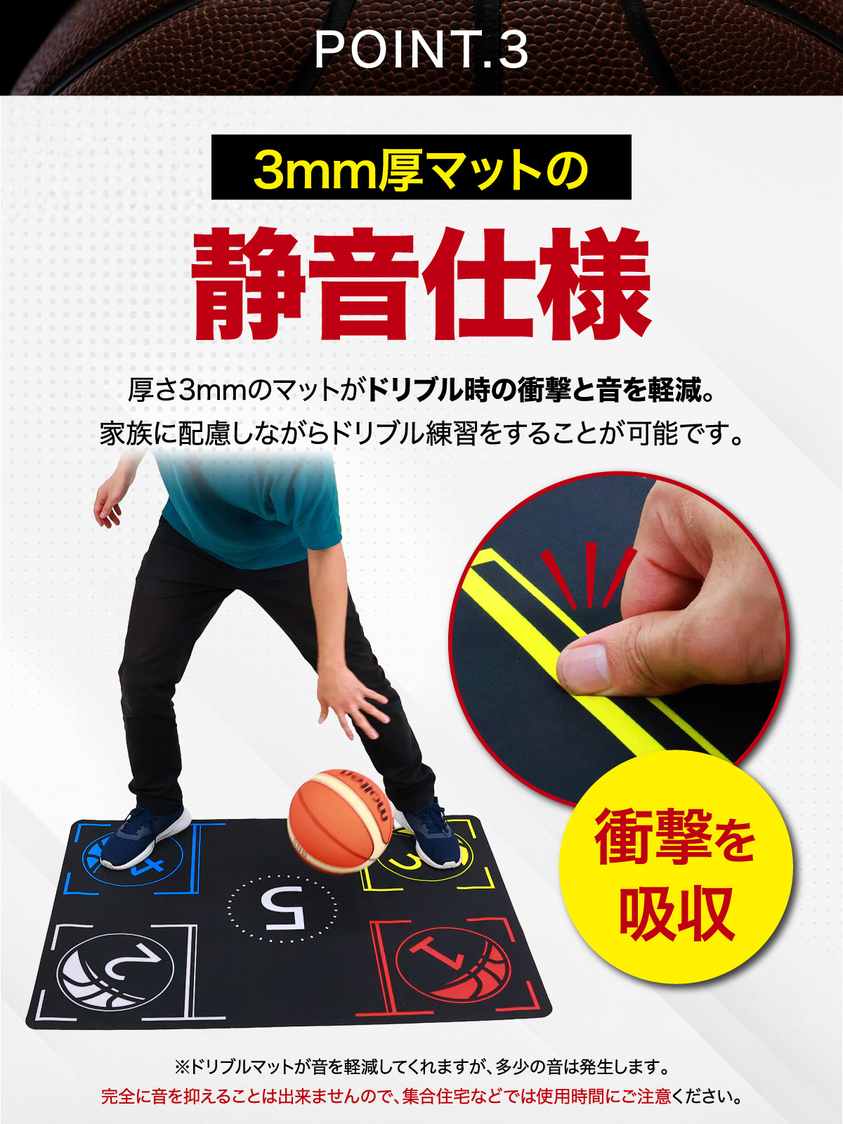 KaRaDa Style バスケ マット 練習 ドリブル 室内 滑り止め 防音